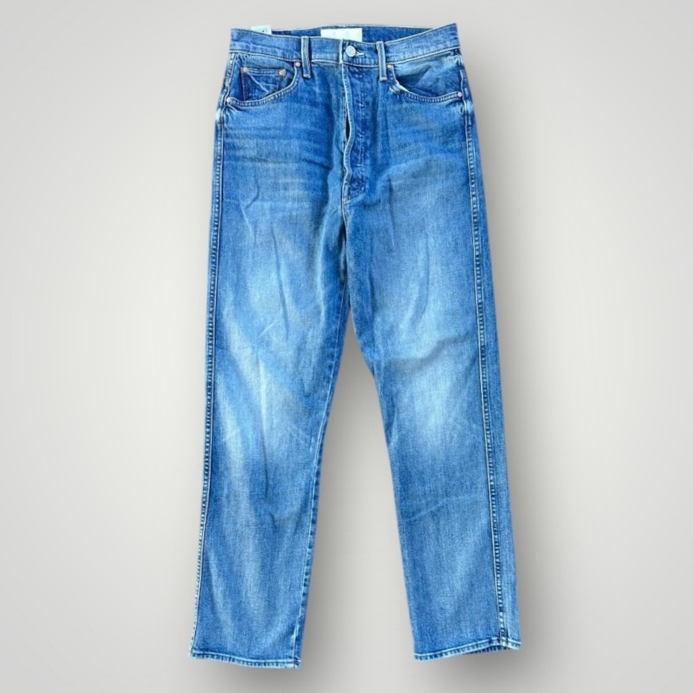 MOTHER Light Blue Straight-Leg Jeans